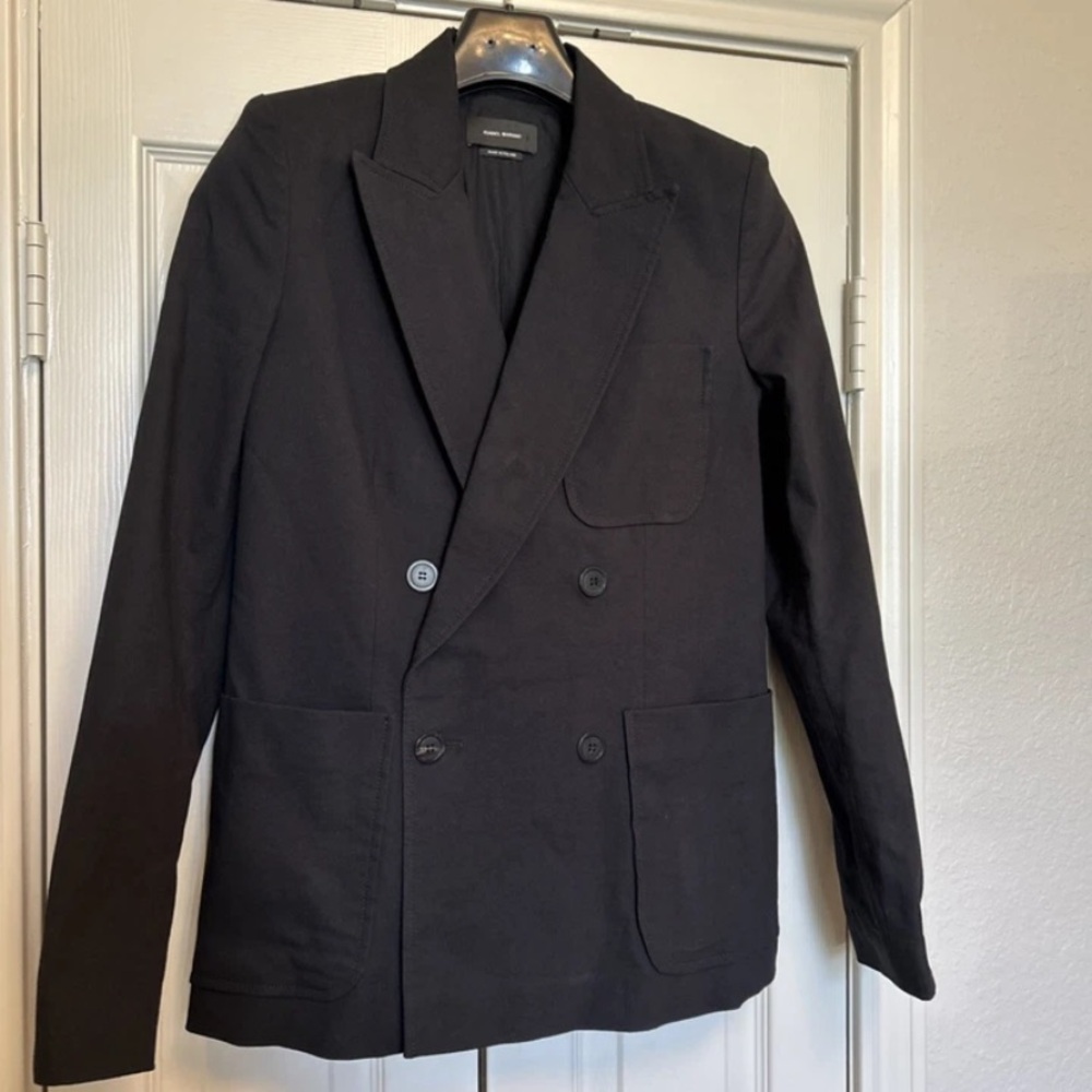 Great Condition - Isabel Marant Black Blazer - Cotton - size 38 (fits small)